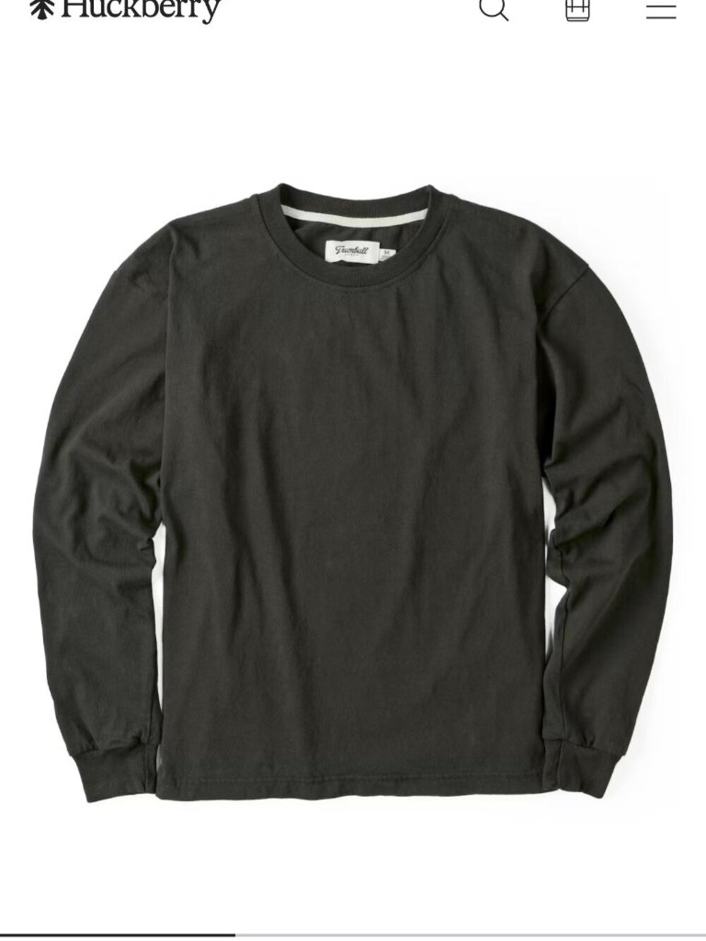 Trumbull Long Sleeve Vintage Wash Tee - L